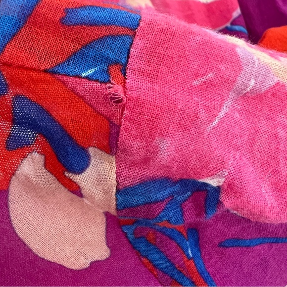 JOHNNY WAS GIVERNEY GARDENS RUFFLE SLEEVE COTTON‎ DRESS BOHO SIZE LARGE - Picture 10 of 10